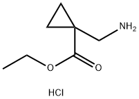 Ethyl 1-(aminomethyl)cyclopropanecarboxylate hydrochloride Structure