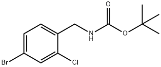 tert-butyl 4-bromo-2-chlorobenzylcarbamate Structure