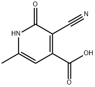 3-CYANO-6-METHYL-2-OXO-1,2-DIHYDROPYRIDINE-4-CARBOXYLIC ACID Structure