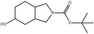 TERT-BUTYL 5-HYDROXYHEXAHYDRO-1H-ISOINDOLE-2(3H)-CARBOXYLATE Structure