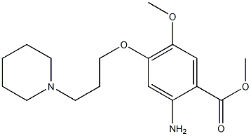 methyl 2-amino-5-methoxy-4-
(3-(piperidin-1-yl)propoxy)benzoate Structure