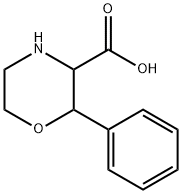 2-Phenyl-morpholine-3-carboxylic acid Structure