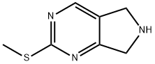 6,7-dihydro-2-(methylthio)-5H-Pyrrolo[3,4-d]pyrimidine Structure