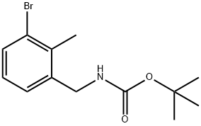 tert-butyl 3-bromo-2-methylbenzylcarbamate Structure