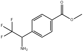 METHYL 4-(1-AMINO-2,2,2-TRIFLUOROETHYL)BENZOATE Structure