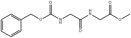 CARBOBENZYLOXYGLYCYLGLYCINE METHYL ESTER Structure