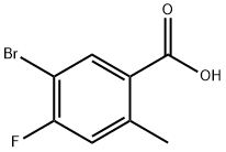 5-bromo-4-fluoro-2-methylbenzoic acid Structure