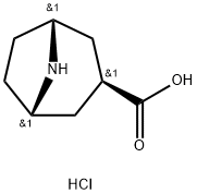 exo-8-Azabicyclo[3.2.1]octane-3-carboxylic acid hydrochloride Structure