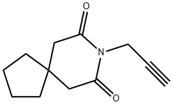 8-(prop-2-ynyl)-8-azaspiro[4.5]decane-7,9-dione Structure