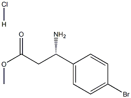 METHYL (3S)-3-AMINO-3-(4-BROMOPHENYL)PROPANOATE-HCL Structure