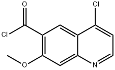 7-methoxy-4-chloro-quinoline-6-carbonyl chloride Structure