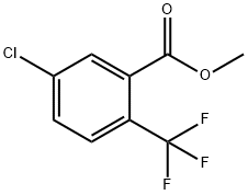 5-Chloro-2-(trifluoromethyl)benzoic acid methyl ester Structure