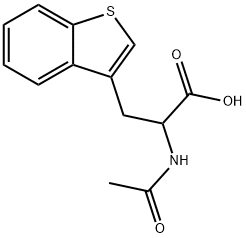 2-acetamido-3-(benzo[b]thiophen-3-yl)propanoic acid Structure