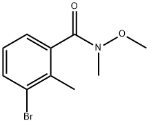 3-bromo-N-methoxy-N,2-dimethylbenzamide Structure