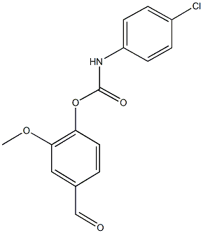 4-formyl-2-methoxyphenyl 4-chlorophenylcarbamate Structure