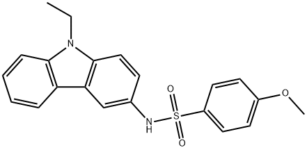 N-(9-ethyl-9H-carbazol-3-yl)-4-methoxybenzenesulfonamide Structure