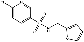 6-chloro-N-(2-furylmethyl)-3-pyridinesulfonamide Structure