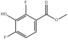 2,4-DIFLUORO-3-HYDROXYBENZOIC ACID METHYL ESTER Structure