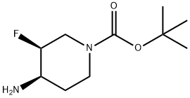 tert-butyl (3S,4R)-4-aMino-3-fluoropiperidine-1-carboxylate Structure