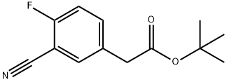 TERT-BUTYL 2-(3-CYANO-4-FLUOROPHENYL)ACETATE Structure