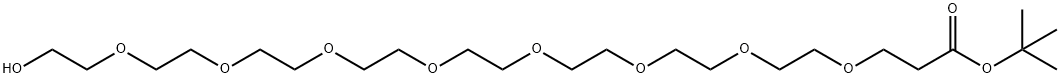 PEG9-t-butly ester Structure