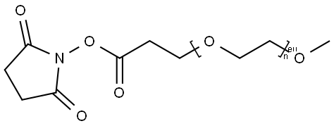 Methoxy-PEG-propionicacid-N-succinimidylester Structure