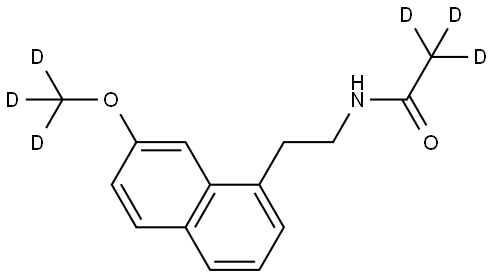 AgoMelatine-D6 Structure