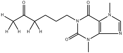 Pentoxifylline-d5 Structure