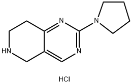 2-PYRROLIDIN-1-YL-5,6,7,8-TETRAHYDROPYRIDO[4,3-D]PYRIMIDINE DIHYDROCHLORIDE Structure