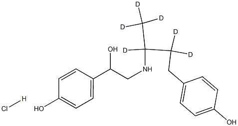 Ractopamine-d6 Hydrochloride Structure