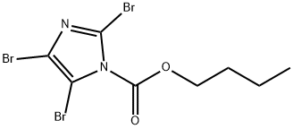 2,4,5-tribromoimidazole-1-n-butylcarboxylate Structure