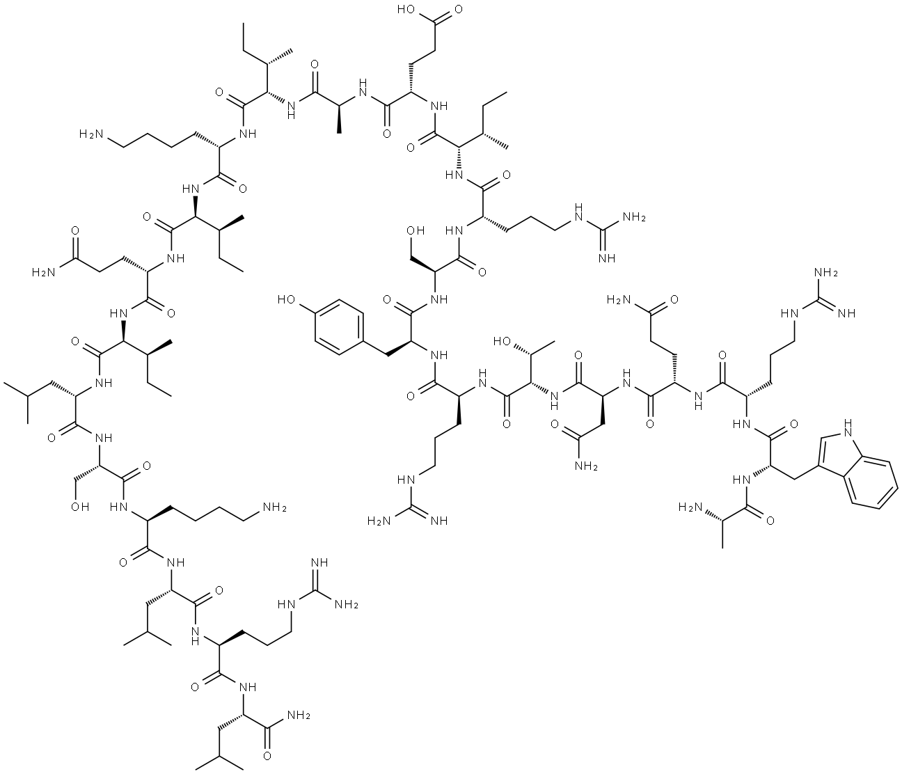 Myostatin inhibitory peptide 7 Structure