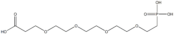 Carboxy-PEG4-phosphonic acid Structure