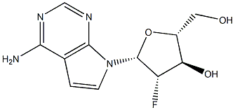 4-AMino-7-(2-deoxy-2-fluoro-beta-D-arabinofuranosyl)-7H-pyrrolo[2.3-d]pyriMidine Structure