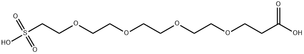 Carboxy-PEG4-sulfonic acid Structure