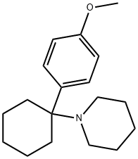 4-methoxyphencyclidine , 1-[1-(4-methoxyphenyl)cyclohexyl]-piperidine Structure