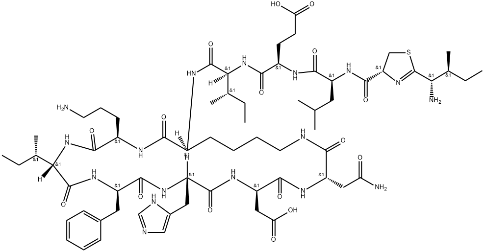 22601-59-8 Bacitracin F, 1-[N-[[2-(1-amino-2-methylbutyl)-4,5-dihydro-4-thiazolyl]carbonyl]-l-leucine]- 