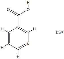 3-Pyridinecarboxylicacid, copper(2+) salt (2:1) Structure