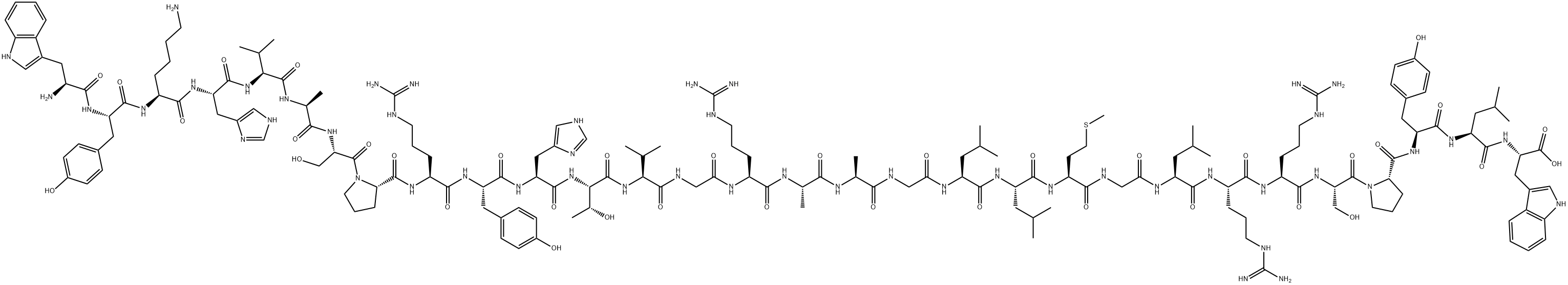 NEUROPEPTIDE W-30 (HUMAN) Structure