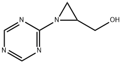 2-Aziridinemethanol,1-(1,3,5-triazin-2-yl)-(9CI) Structure