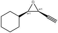 Oxirane, 2-cyclohexyl-3-ethynyl-, (2R,3S)-rel- (9CI) Structure