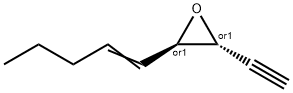 Oxirane, 2-ethynyl-3-(1-pentenyl)-, (2R,3R)-rel- (9CI) Structure