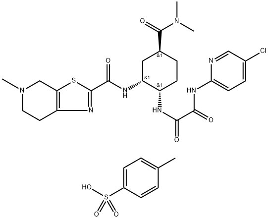 Edoxaban (TsOH salt) Structure