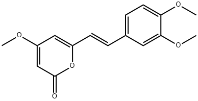 6-(3,4-DIHYDROXYSTYRL)-4-HYDROXY-2-PYRONE Structure