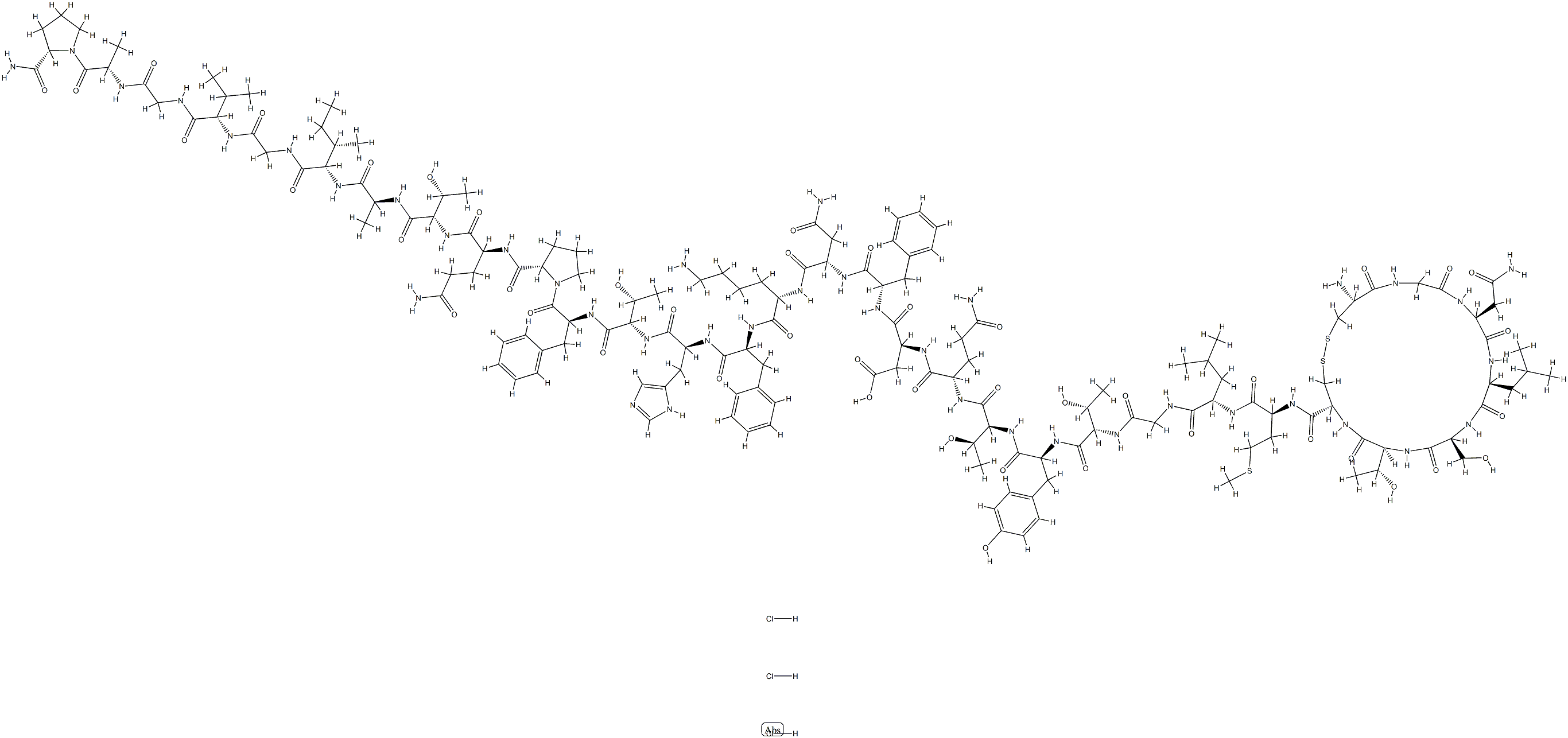 Calcitonin (human), trihydrochloride Structure