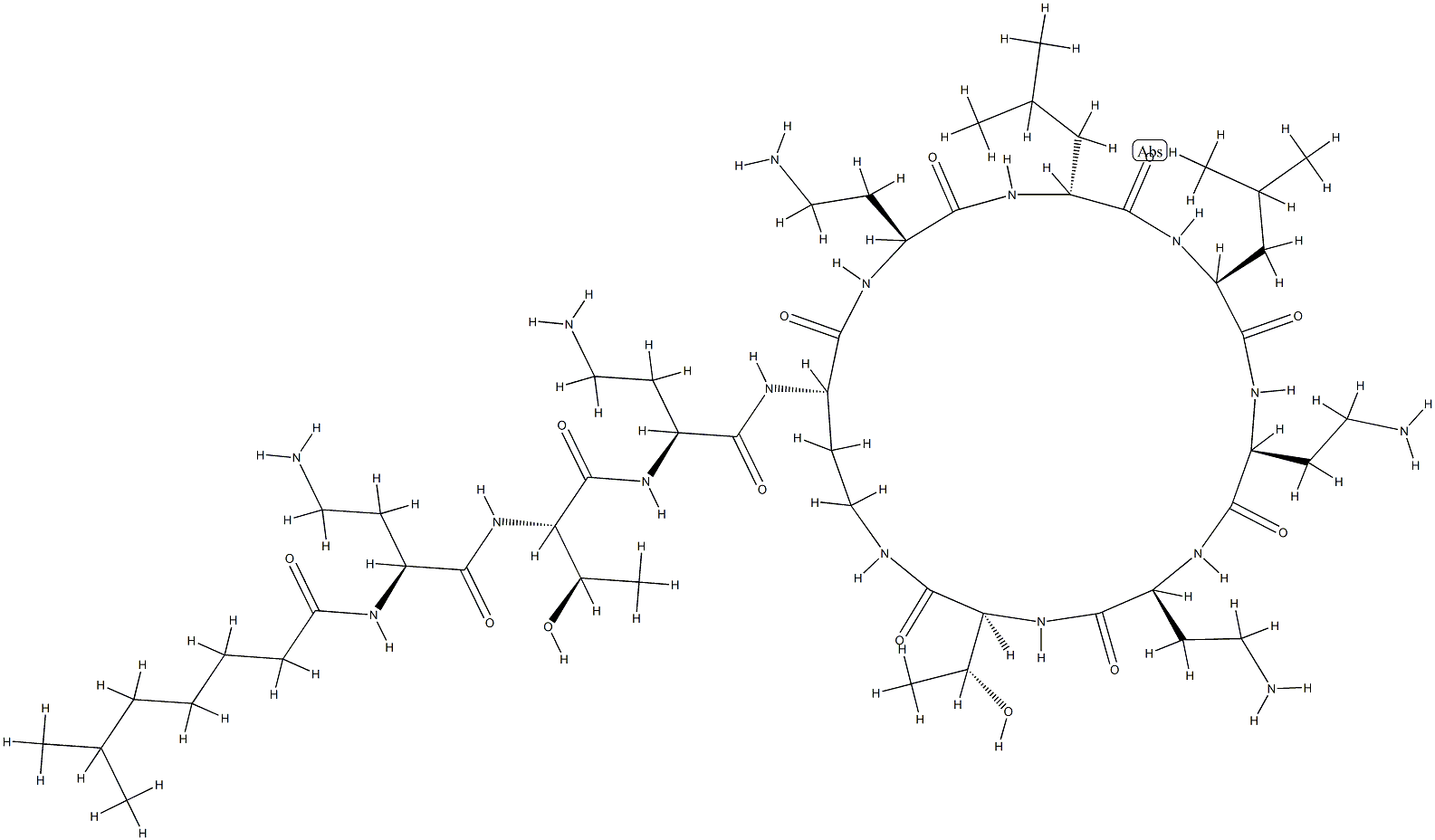 Colistin B Structure