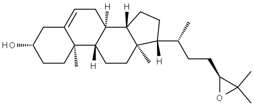 24(S),25-Epoxycholesterol (not deuterated) Structure