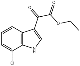 1H-Indole-3-acetic acid, 7-chloro-α-oxo-, ethyl ester Structure