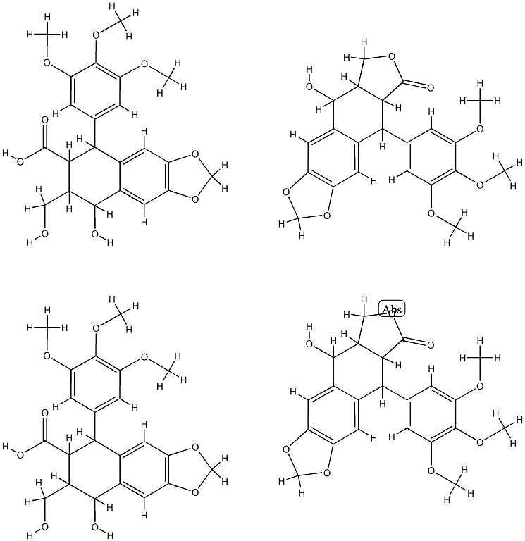 PODOPHYLLUM RESIN Structure