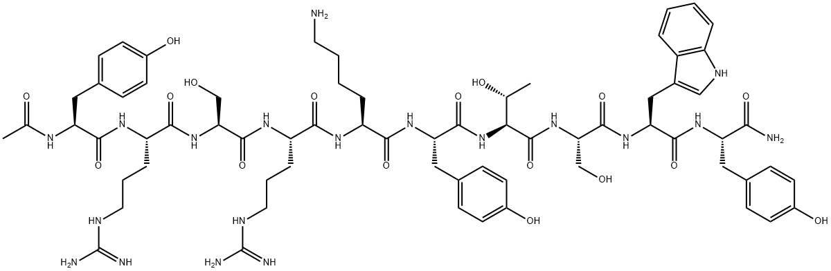 Acetyl Decapeptide-3 Structure